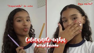 Colocando unha postiça sozinha 💅🏽 | Bia Souza