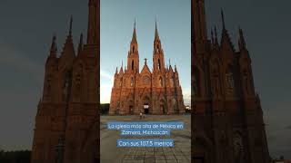 La iglesia más alta de México con sus 107.5 metros #zamora #Michoacan #zamoramichoacan