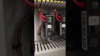 Testing the immersion heater controls on a BMS control panel...