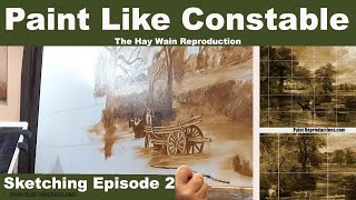 Constable Techniques: The Hay Wain Sketch 2