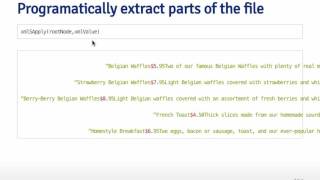 Getting and Cleaning Data - Reading XML