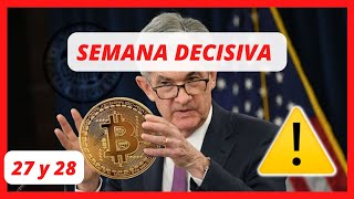 SEMANA DECISIVA, SUBIDA DE INTERESES DE LA FED Y PIB