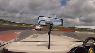 Lola Mk1 chasing safety car train GT&SCC Silverstone GP May 2016