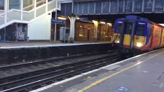 Trains at Clapham junction