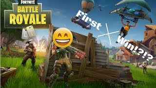 IS THIS MY FIRST WIN IN FORTNITE!?!? (Fortnite)