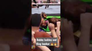 Roman Regins and Rey Mysterio vs Bobby Lashley and King Booker #shorts