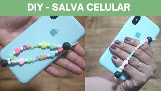 DIY SALVA CELULAR - CORRENTE CELULAR  - Phone Strap