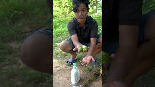 Bushcraft skills The Guy show SURVIVAL skills with Shampoo and Lemon  #useful #forest #camping