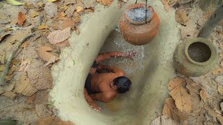 Building Temple Underground House And Water Slide To Swimming Pool