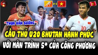 THUA ĐẬM, Cầu Thủ U20 Bhutan HẠNH PHÚC Nhìn Màn Trình Diễn Đẳng Cấp Của Công Phương Và U20 Việt Nam!