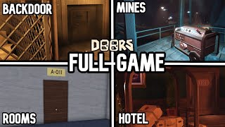 Roblox DOORS: Backdoor + Hotel + Rooms + Mines - Full Game Walkthrough