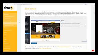 Druco - Install The Theme, Plugins and Import Demo Content