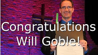 Congratulations Will Goble