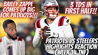 PATRIOTS GET A NEEDED WIN! REACTION TO New England Patriots vs Pittsburgh Steelers | NFL Highlights