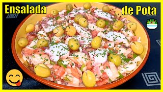 ✅ Ensaladilla de Pota con una Vinagreta Especial 🥗😋👍