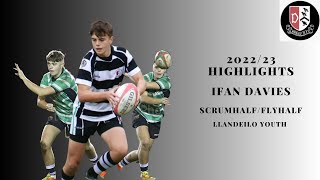 LLANDEILO YOUTH 2022/23  - IFAN DAVIES - SCRUMHALF/FLYHALF