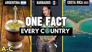 ONE FACT About EVERY COUNTRY In The World 🌎| Part 1