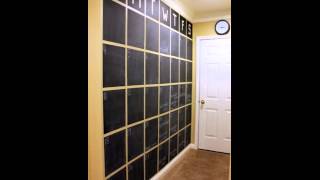 DIY Chalkboard Wall Calendar