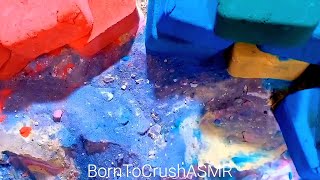 Colorful Blocks and Some leftovers Crush | ASMR Baking Soda |