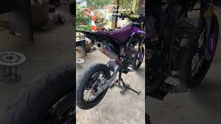 Story' wa modifikasi Supermoto keren #supermoto #supermotoklx #supermotoherex #crf150l #shorts