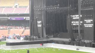 “Heavy Downpours at RFK Delaying concert” Foo Fighters@RFK Stadium Washington DC 7/4/15