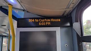 304 to Custom House (New Route)