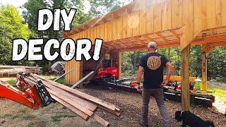 What ARE We Building Now??? - Custom Decorations From Sawmill Lumber