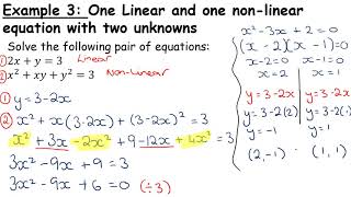 LCHL - Algebra - Simultaneous Equations