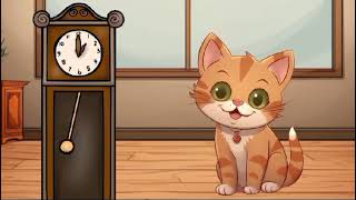 Hickory Dickory Dock Cat Song | Nursery Rhymes & Kids Songs | Rhyme Time Kids