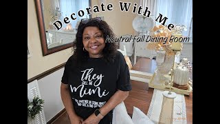 Fall Dining Room 2024/Decorate With Me