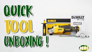 Quick Unboxing Dewalt DCG406N 20V Cordless Angle Grinder 4 Bare Paddle Switch