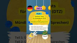 Part 8 - Folge 2 - Deutsch Test für Zuwanderer (DTZ) A2-B1 mündliche Prüfung (Sprechen) #german2you