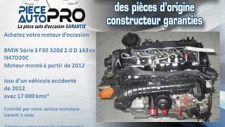 Moteur garanti BMW Série 3 F30 320d  2.0 D 163 cv N47D20C