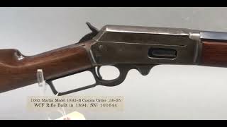 1062 Marlin Model 1893-B Custom Order .35-55 WCF RIfle, Mfg. 1894 [October 18, 2024]