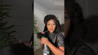 "Get ready to slay in seconds with this quick and easy wig installation! 💁🏾‍♀️✨#curlymehair #braids