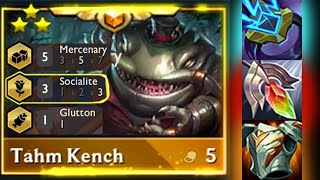 3 STAR TAHM KENCH ⭐⭐⭐ + 3 SOCIALITE - MERCENARY COMP | TFT SET 6.5