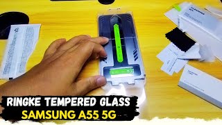 Cara Pasang Tempered Glass Ringke Samsung A55