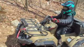 ATV Fun in NNJ.  St Patrick's Day