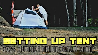 SETTING UP TENT | 2024 SUMMER ADVANCEMENT CAMP