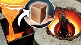 TRASH TO TREASURE | GIANT COPPER MELT DOWN | COPPER MELTING AT HOME