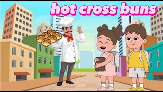 Hot cross buns| nursery rhymes    kids poems station