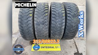 Грузовые шины бу 315/80R22.5 Michelin X Works, карьерные шины на самосвал. ☎️89219930017