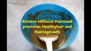 Hibiscus-Aloevera Hairmask for HairRegrowth || Aloevera-Hibiscus Hairmask || Laxmiyoutube