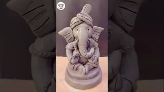 Easy Eco friendly Ganpati ji banaen ghar par #shorts #ganpati #ganeshji #claycraftcorner