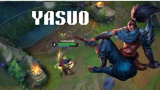 League of legend Wild rift Yasuo mid lane montage Season 14