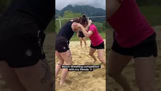 Beach Wrestling in the mountains 😲