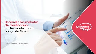 Desarrolle los métodos de clasificación multivariante con apoyo de Stata