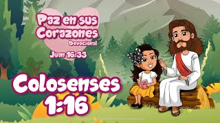 PAZ 🕊️ EN SUS CORAZONES ❤️ DEVOCIONAL 📖 COLOSENSES 1:16