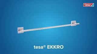 How to use the angular, chromed tesa® Ekkro robe hook