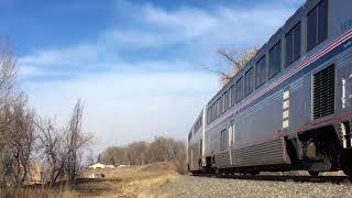 Amtrak #5 Arvada, Colorado with ex-California Zephyr Private Cars!!!!